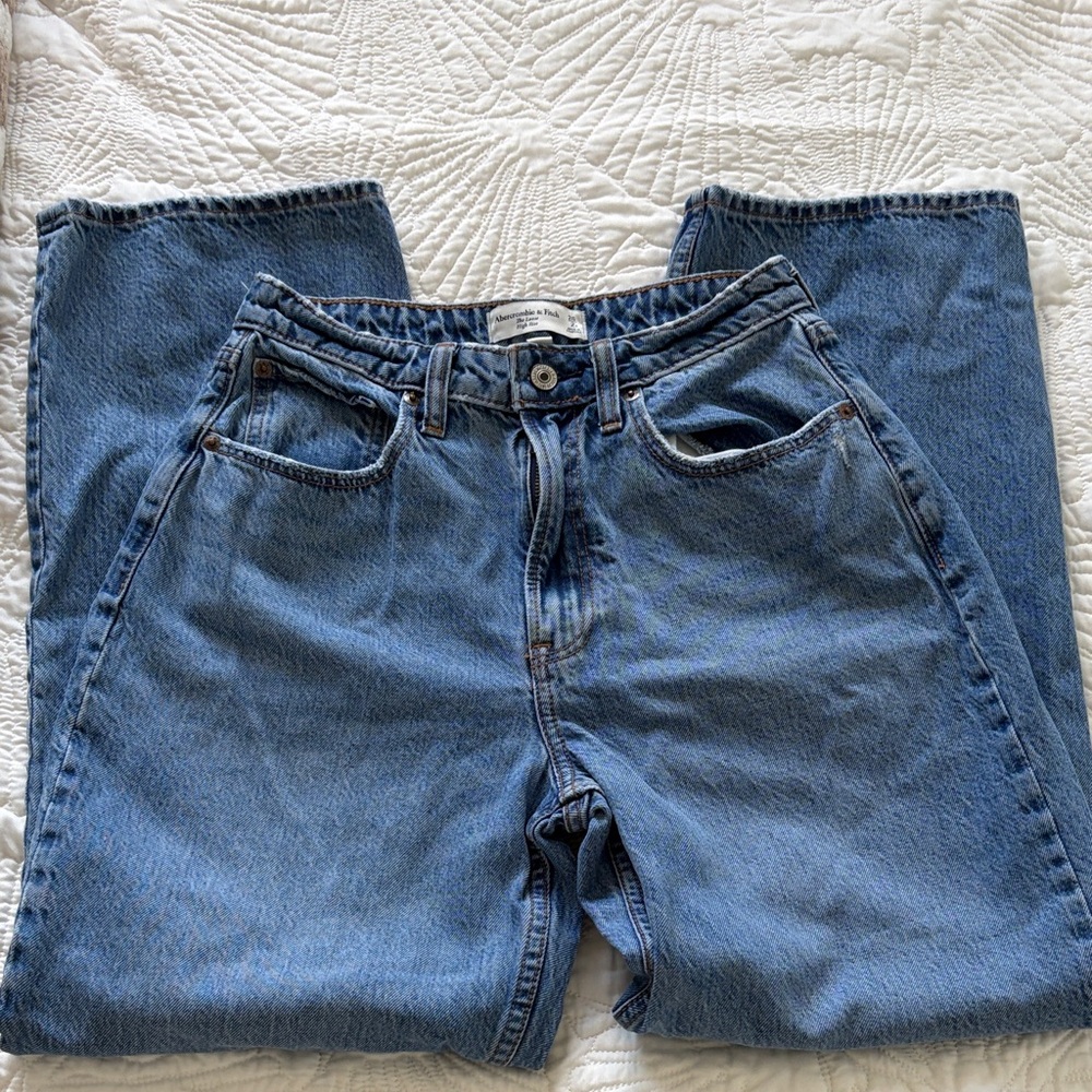 Abercrombie & Fitch High Rise Blue Jeans